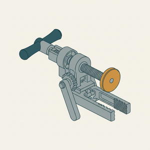 Screw-clamp (handle and Lever Holder) diagram
