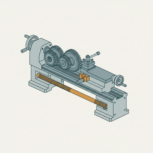 Screw-cutting/slide Lathe Motion diagram