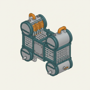 See Water Tube Boiler diagram