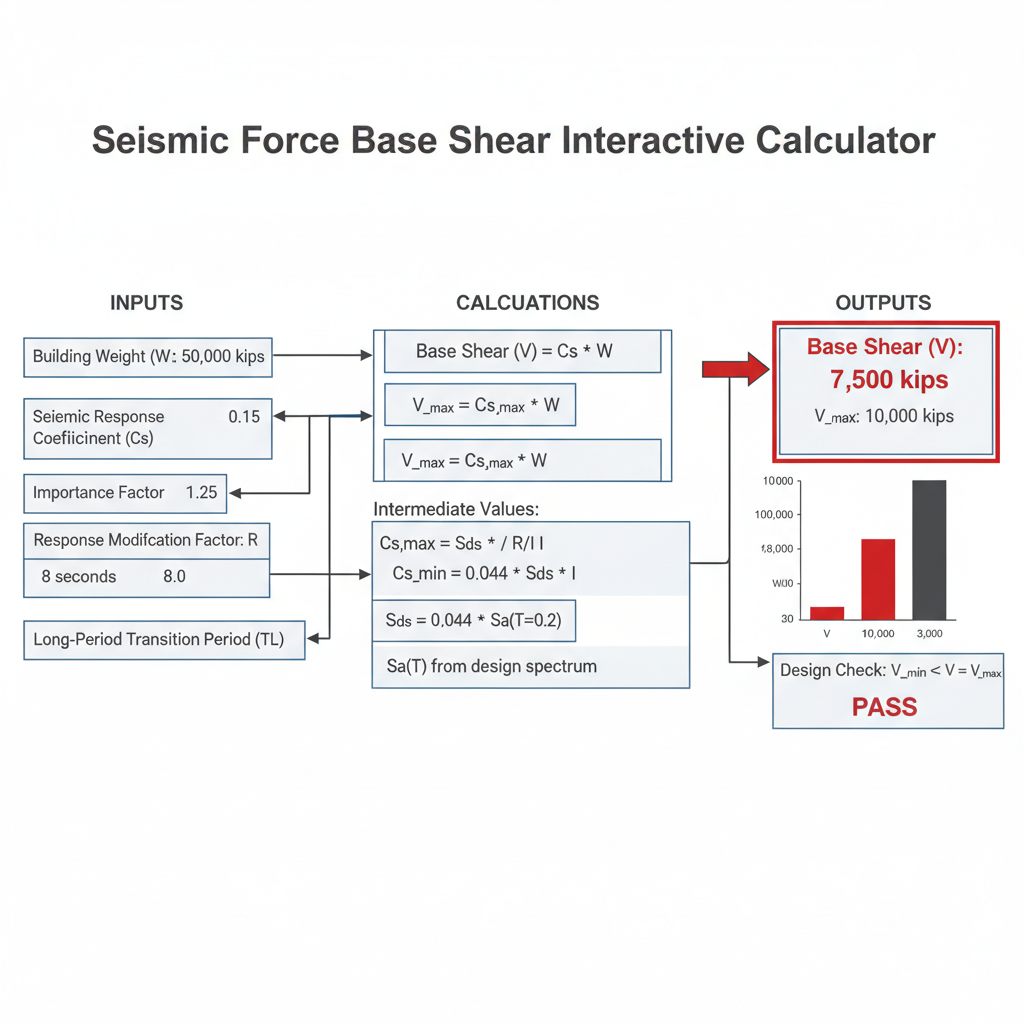 Seismic Force Base Shear Interactive Calculator | FIRGELLI