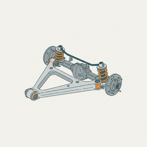 Semi-trailing Arm Suspension diagram