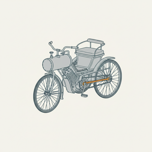 Serpollet's Steam Tricycle diagram