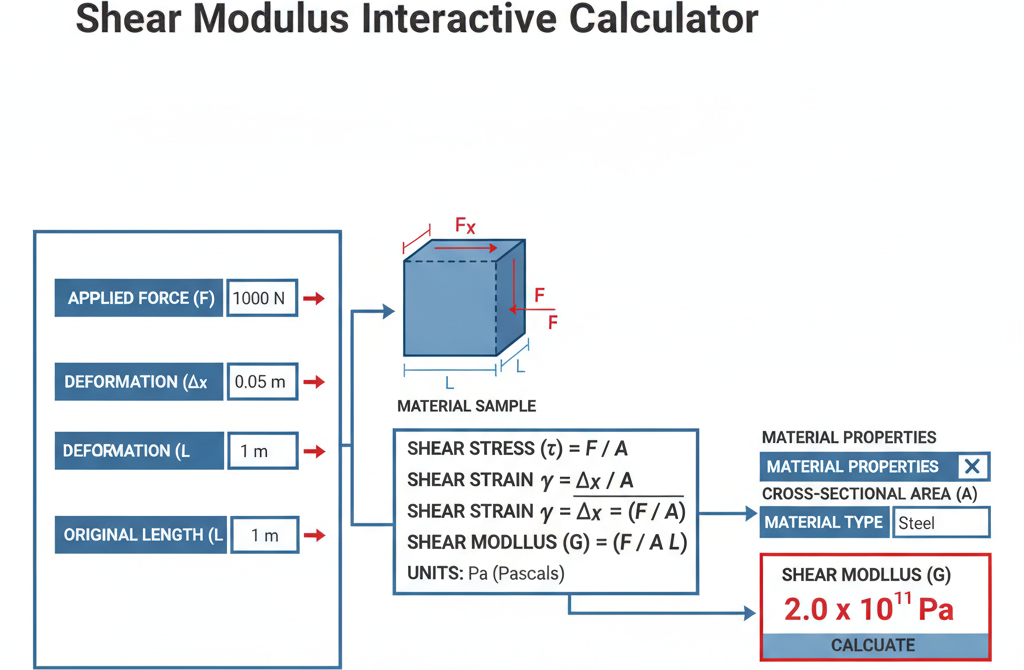 Calculator Modulus Button Shear Modulus Interactive Calculator | FIRGELLI