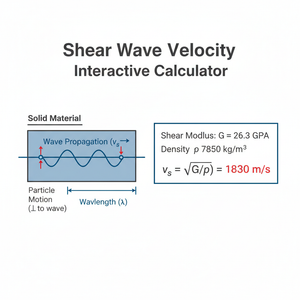 Shear Wave Velocity Interactive Calculator Technical Diagram