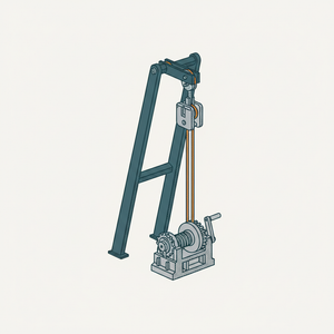 Shears with Winch or Tackle Block diagram