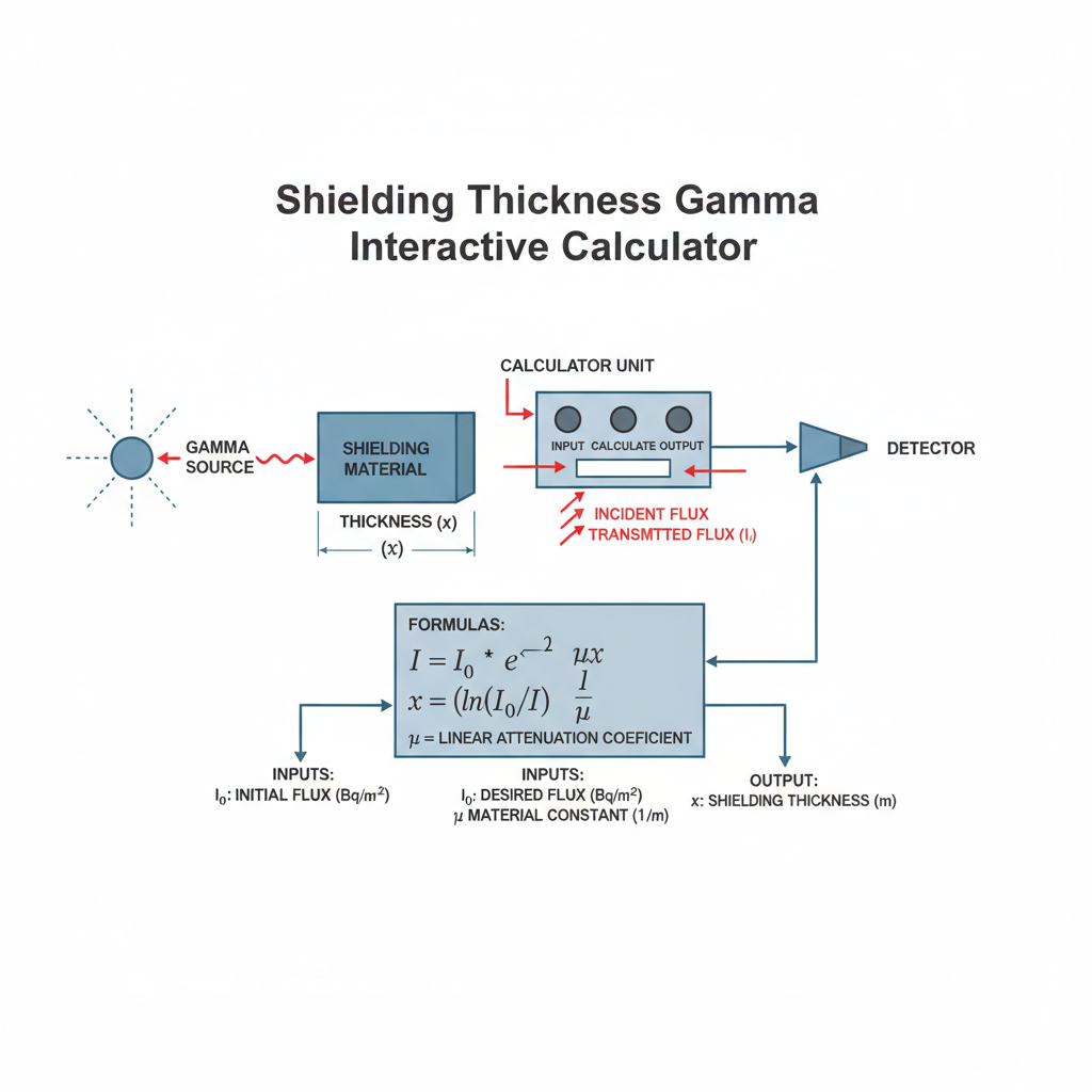 Gamma Shielding Thickness Interactive Calculator | FIRGELLI
