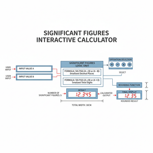 Significant Figures Interactive Calculator Technical Diagram