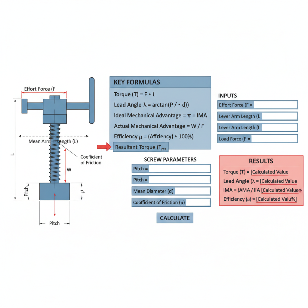 Simple Machine Screw Calculator | Interactive Tool | FIRG...