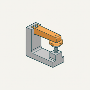 Single Pivoted Clamp with Fixed Side-piece diagram