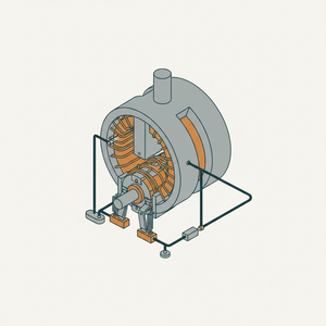 Single-pole Shunt Generator diagram