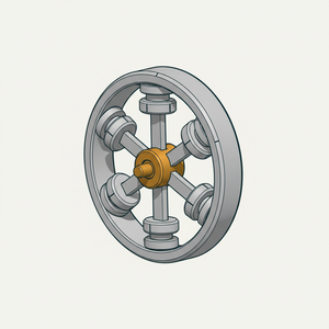 Six Radial Grooved Trammel diagram