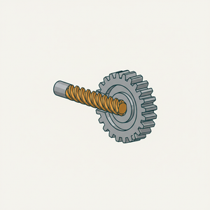 Skew Worm and Wheel Gear diagram