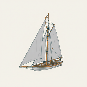 Skiff Yawl Rig diagram