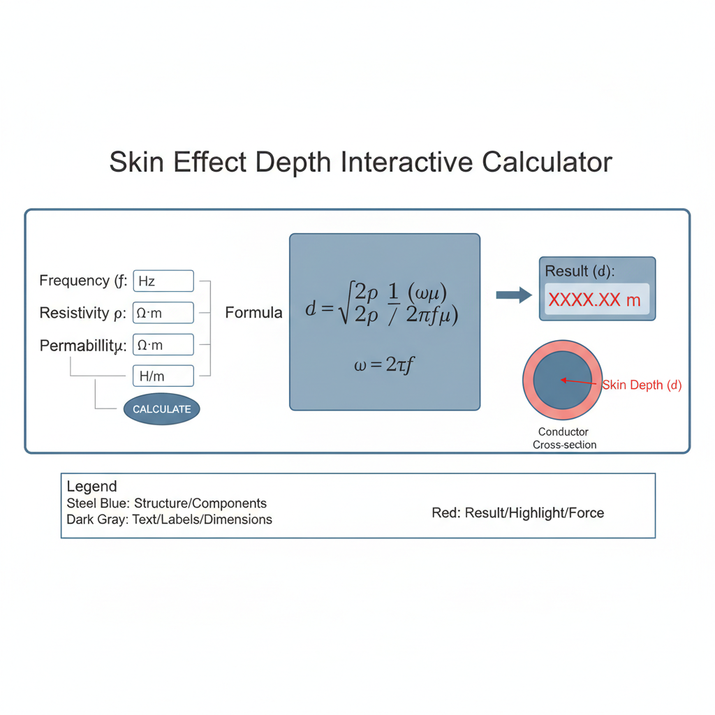 Visual Skin Depth Inches Skin Effect Depth Interactive Calculator | FIRGELLI