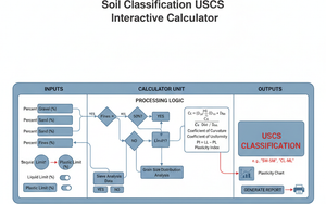 Soil Classification Uscs Interactive Calculator Technical Diagram