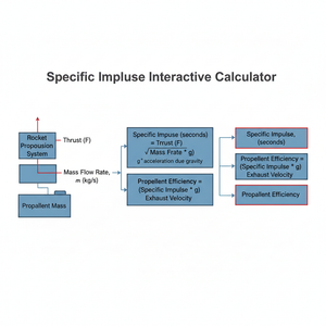 Specific Impulse Interactive Calculator Technical Diagram