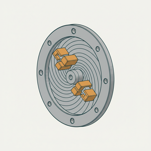 Spiral-grooved Face Plate diagram
