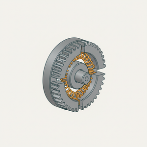 Split Spur Gear diagram