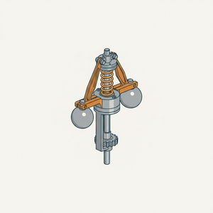 Spring Balanced Centrifugal Governor diagram