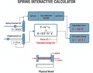 Spring Interactive Calculator Technical Diagram