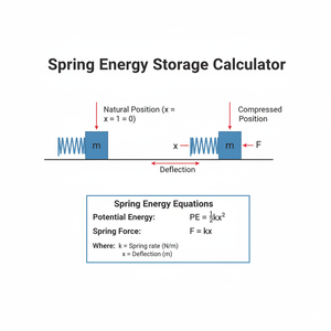 Spring Energy Storage Calculator Technical Diagram