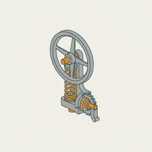 Spring Lathe-wheel Crank diagram