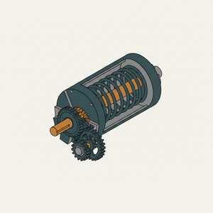 Spring Motor for Sewing-machine diagram