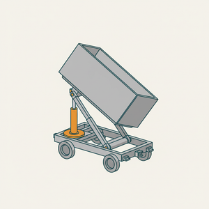 Square Box Side-dumping Car diagram
