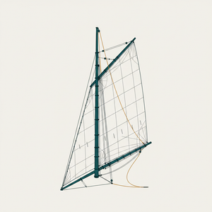 Square or Lug Sail diagram