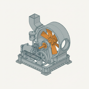 Steam-driven Ventilating Fan diagram