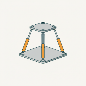 Stewart Platform (hexapod) diagram