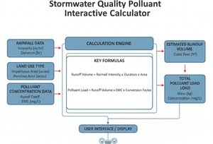 Stormwater Quality Pollutant Interactive Calculator Technical Diagram
