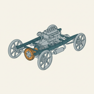 Street Railway Gas Motor Passenger Car diagram