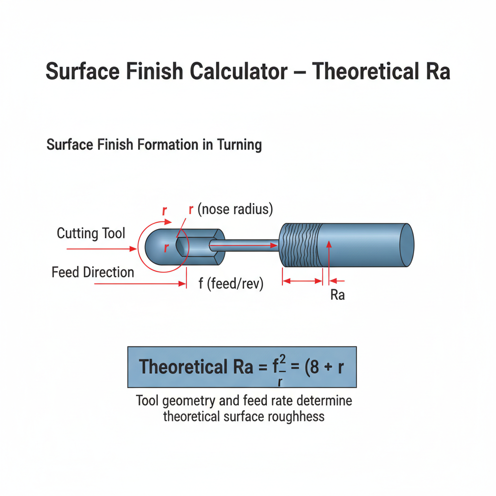 Finish Engineering Free Surface Finish Calculator — Theoretical Ra | FIRGELLI Engineering