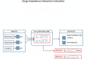 Surge Impedance Interactive Calculator Technical Diagram