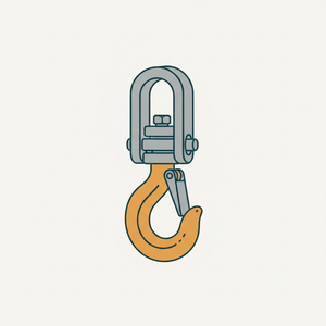 Swivel Shackle Slip Hook diagram