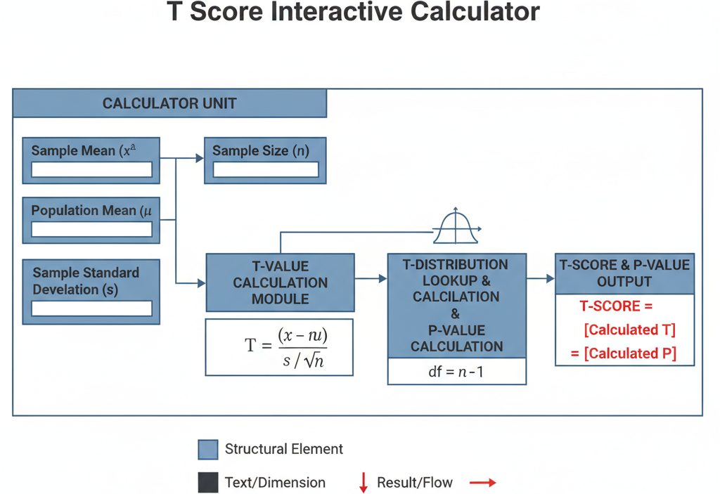 T Score Formula T Score Interactive Calculator | Statistical Analysis | F...