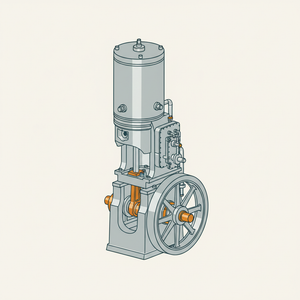 Tandem Compound Vertical Engine diagram