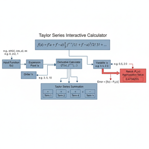 Taylor Series Interactive Calculator Technical Diagram