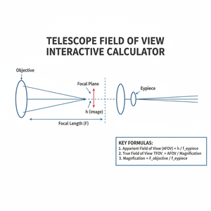 Telescope Field Of View Interactive Calculator Technical Diagram