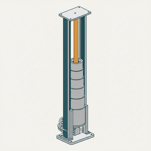 Telescopic Hydraulic Elevator diagram