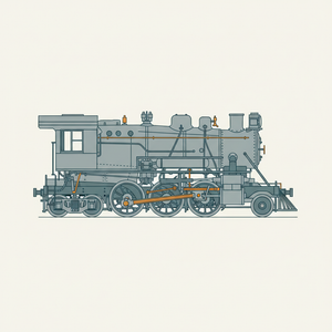 Ten-wheel Freight Locomotive diagram