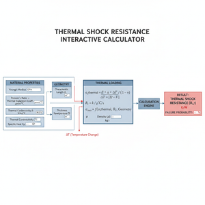 Thermal Shock Resistance Interactive Calculator Technical Diagram