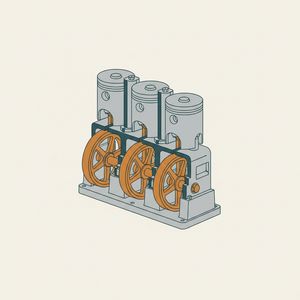 Three-cylinder Engine diagram