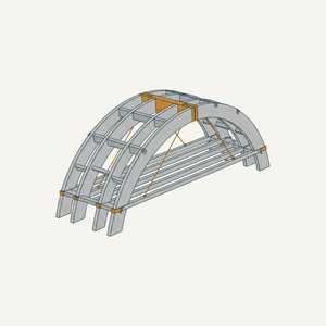 Timber Cords and Arches diagram