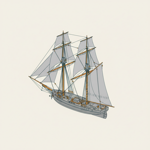 Topsail Schooner diagram