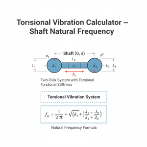 Torsional Vibration Calculator   Shaft Natural Frequency Technical Diagram