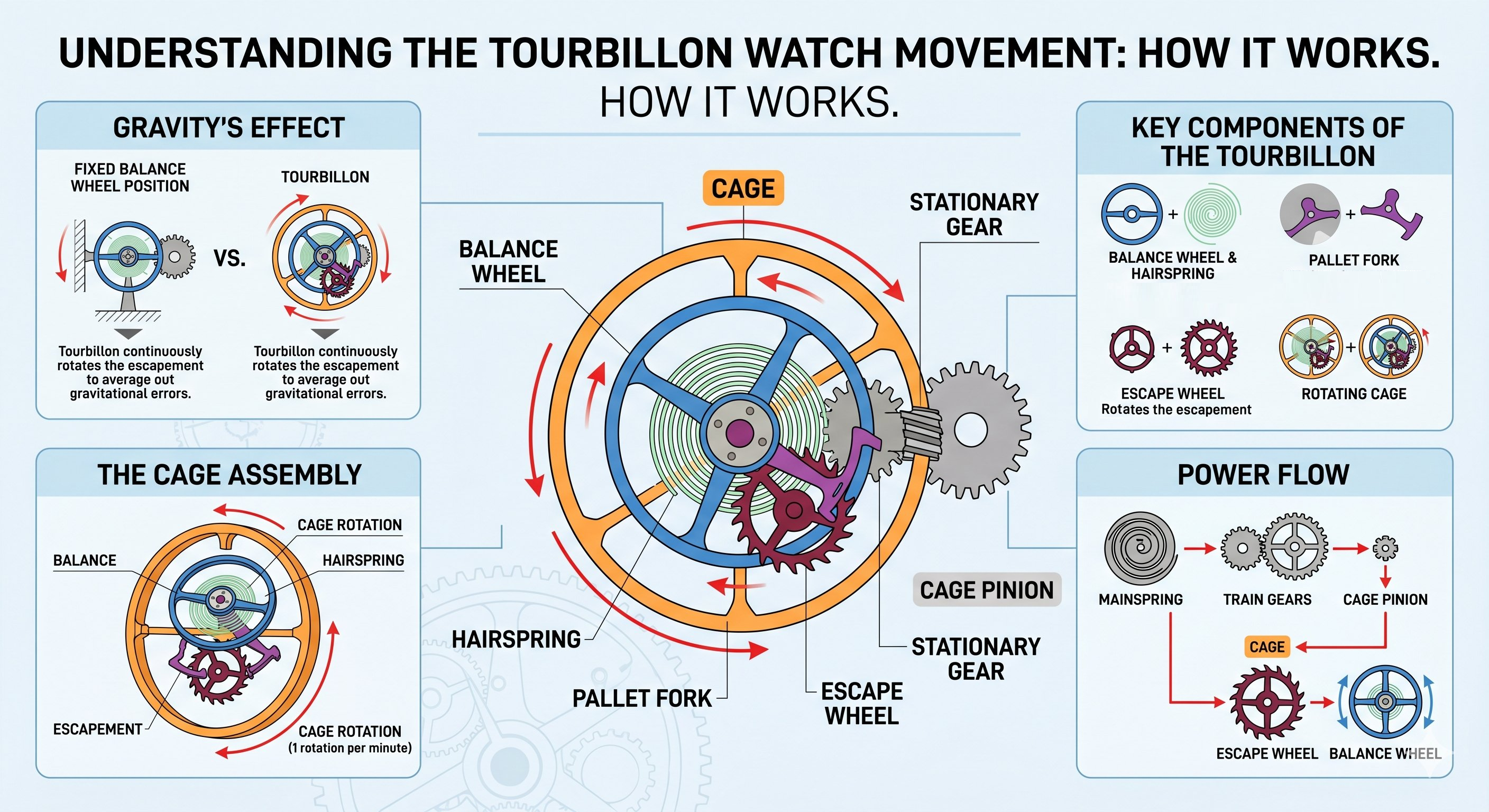 Tourbillon Types Tourbillon: How It Works, Diagram & Examples | FIRGELLI