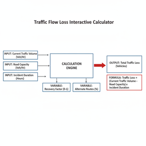 Traffic Flow Los Interactive Calculator Technical Diagram