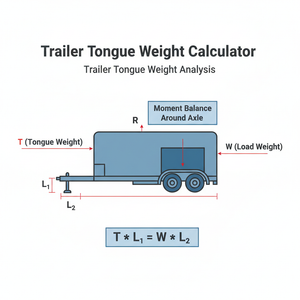 Trailer Tongue Weight Calculator Technical Diagram